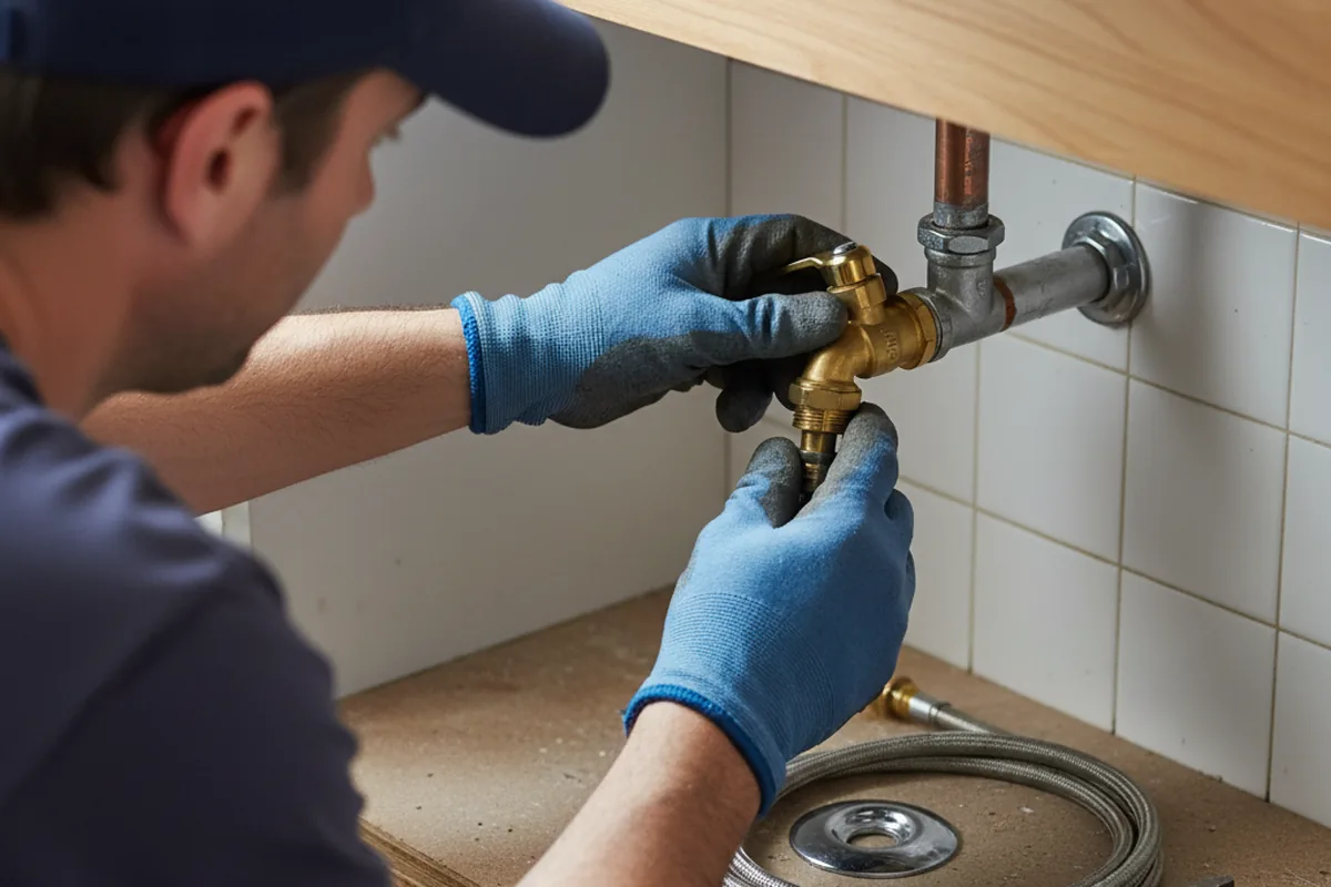 Shutoff valve and fitting work during Repiping in Oracle